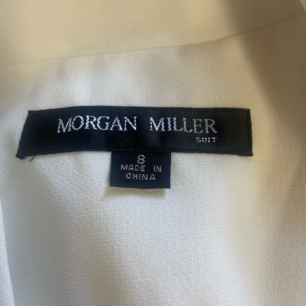 Morgan Miller Sz 8 White Blazer with Pearl Accents - Picture 2 of 11